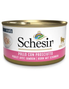 SCHESIR FILETES DE POLLO CON JAMÓN EN GELATINA PARA GATOS - 85 GR (14 UNIDADES) 14 X 85 GR - 2