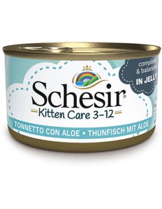 SCHESIR KITTEN ATÚN Y ALOE EN GELATINA PARA GATITOS - 85 GR (14 UNIDADES) 14 X 85 GR - 2