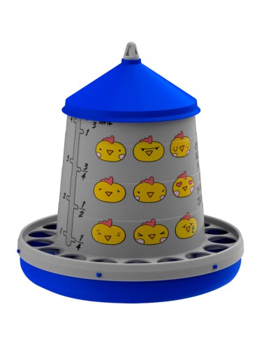 COPELE TOLVA DE PLÁSTICO PARA AVES CHIPS - 4 KG AZUL - 2