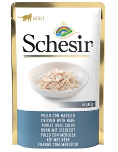 SCHESIR POLLO CON MERLUZA EN GELATINA PARA GATOS - 85 GR (20 UNIDADES) 20 X 85 GR - 2