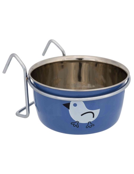 TRIXIE COMEDERO PAJARITO ACERO INOXIDABLE CON GANCHOS Ø8 CM (200 ML) Ø10 CM (350 ML) - 3