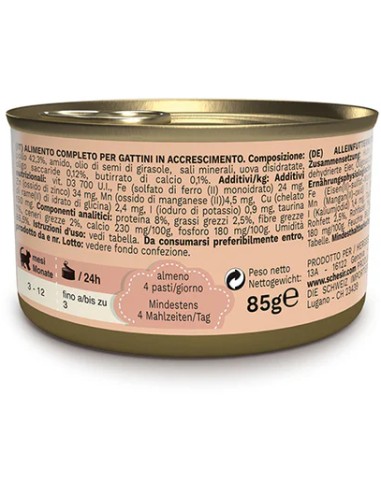 SCHESIR KITTEN POLLO EN MOUSSE PARA GATITOS - 85 GR (14 UNIDADES) 14 X 85 GR - 3