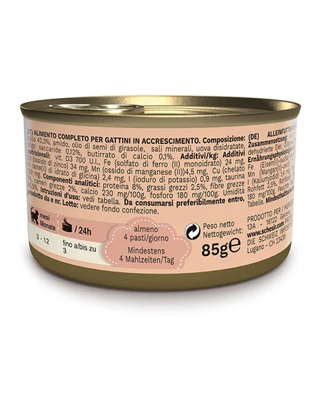 SCHESIR KITTEN POLLO EN MOUSSE PARA GATITOS - 85 GR (14 UNIDADES) 14 X 85 GR - 3