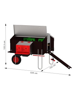 COPELE GALLINERO MOVIL FREE-RANGE 1 X 1,2 METROS CON KIT DE DESPLAZAMIENTO - 2
