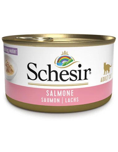 SCHESIR SALMÓN EN AGUA DE COCCIÓN PARA GATOS - 85 GR (14 UNIDADES) 14 X 85 GR - 2