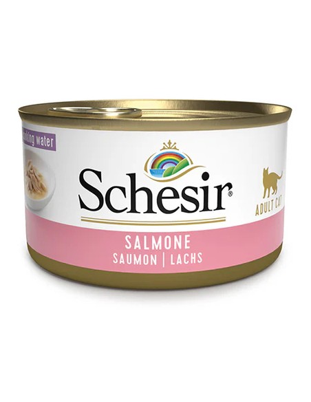 SCHESIR SALMÓN EN AGUA DE COCCIÓN PARA GATOS - 85 GR (14 UNIDADES) 14 X 85 GR - 2