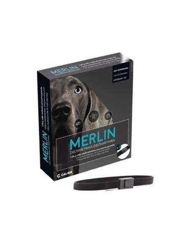 CALIER COLLAR ANTIPARASITARIO MERLIN PARA PERROS 1 UNIDAD 2 UNIDADES - 2
