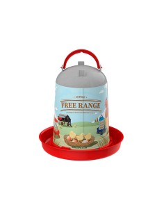 COPELE BEBEDERO ECO FREE RANGE PARA AVES - 5 LITROS ROJO - 2