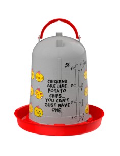 COPELE BEBEDERO ECO CHIPS PARA AVES - 5 LITROS ROJO - 2
