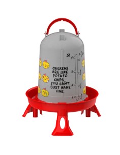 COPELE BEBEDERO ECO CHIPS PARA CON PATAS AVES - 5 LITROS ROJO - 2