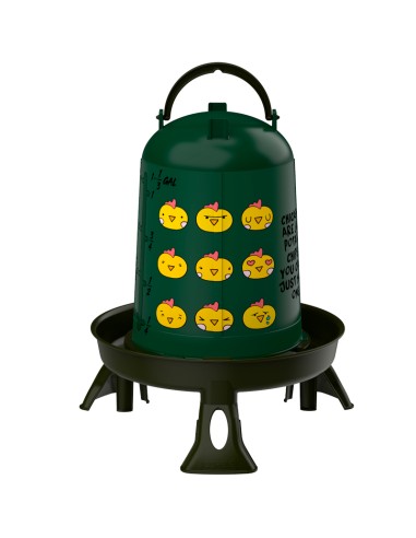 COPELE BEBEDERO ECO CHIPS RECICLADO CON PATAS PARA AVES - 5 LITROS