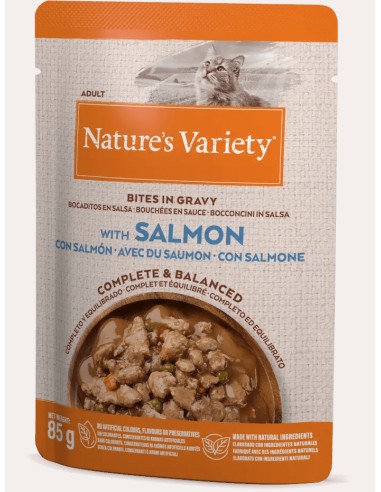 NATURES VARIETY BOCADITOS DE SALMÓN EN SALSA PARA GATOS - 85 GR 85 GR - 2