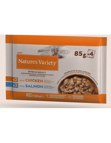 NATURES VARIETY BOCADITOS EN SALSA MULTIPACK PARA GATOS - 4 X 85 GR 4 X 85 GR - 2