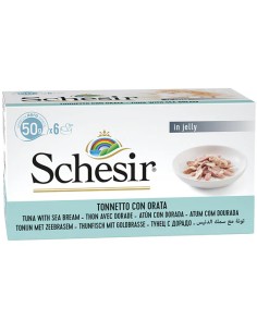 SCHESIR ATÚN CON DORADA EN GELATINA PARA GATOS - 50 GR (6 UNIDADES) 6 X 50 GR - 2