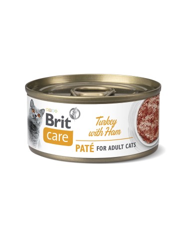 BRIT CARE CAT PATÉ DE PAVO CON JAMÓN PARA GATOS - 70 GR 70 GR - 2