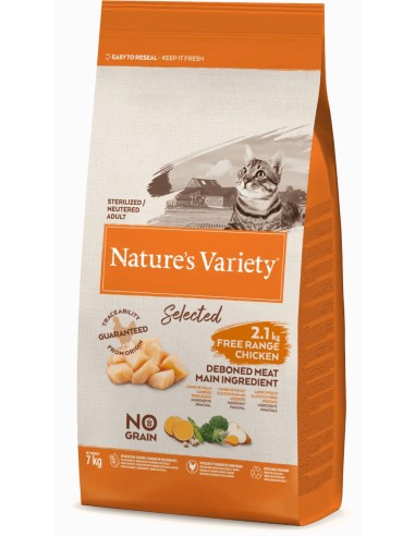 NATURES VARIETY SELECTED POLLO CAMPERO PARA GATOS ESTERILIZADOS 3 KG 300 GR 7 KG 1 25 KG - 2