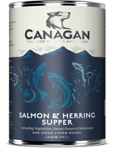 CANAGAN LATA DE CENA DE SALMÓN Y ARENQUE PARA PERROS - 400 GR 400 GR - 2