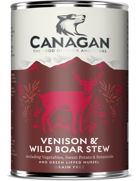 CANAGAN LATA DE ESTOFADO DE VENADO Y JABALÍ SALVAJE PARA PERROS - 400 GR 400 GR - 2