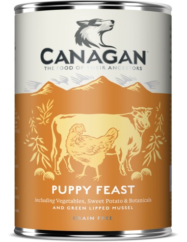 CANAGAN LATA DE FESTÍN TERNERA Y POLLO CAMPERO PARA CACHORROS - 400 GR 400 GR - 2