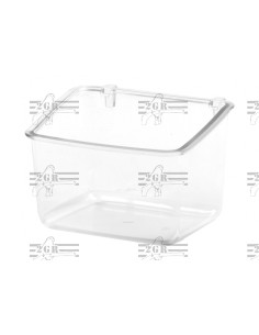 2G-R COMEDERO / BEBEDERO PAPAGAYO CON GANCHOS DE PLÁSTICO 