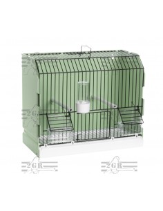 2G-R JAULA DE EXPOSICIÓN 315 VERDE Y NEGRA 3 PUERTAS