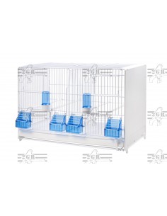 2G-R JAULA DE CRÍA 58 BLANCA CON LATERALES DE PLÁSTICO 