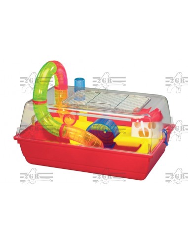 2G-R JAULA MANSIÓN LUJO PARA HÁMSTER - 60 X 40 X 30 CM