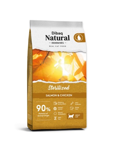 DIBAQ NATURAL MOMENTS CAT ESTERILIZADO SALMÓN Y POLLO 2 KG 7 KG - 2