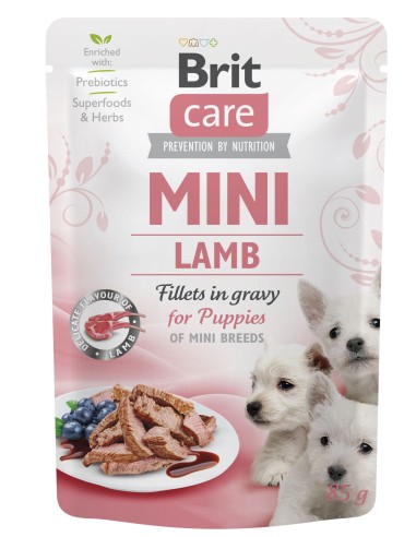 BRIT CARE MINI FILETES DE CORDERO PARA CACHORROS POUCHE - 85 GR - 2