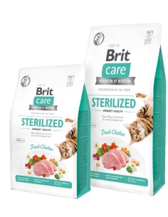 BRIT CARE CAT GRAIN FREE STERILIZED URINARY HEALTH 2 KG 400 GR 7 KG - 2