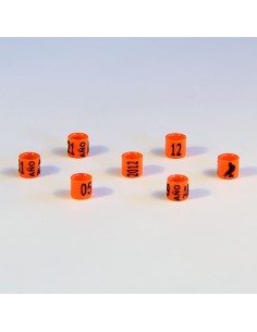 RSL ANILLA PLÁSTICO CERRADA DE AÑO JILGUERO (25 UNIDADES)