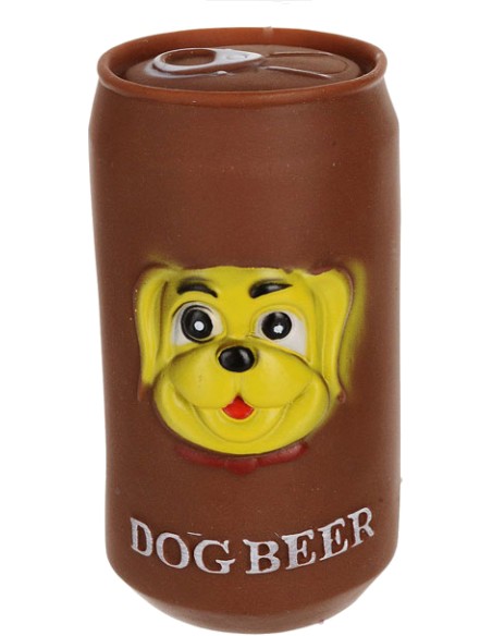 JUGUETE LATA CERVEZA PARA PERROS