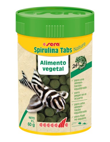 SERA SPIRULINA TABS NATURE - 24 PASTILLAS - 2