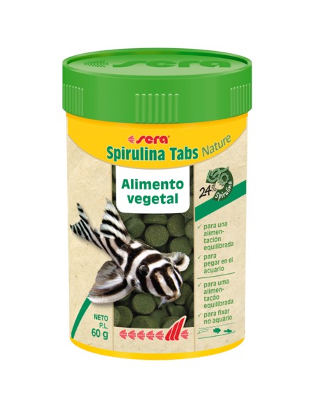 SERA SPIRULINA TABS NATURE - 24 PASTILLAS - 2