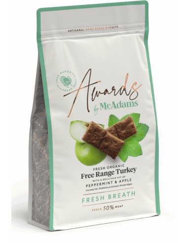 MCADAMS AWARDS PREMIOS DE PAVO CAMPERO ECOLÓGICO CON MENTA Y MANZANA - FRESH BREATH - 150 GR 150 GR - 2