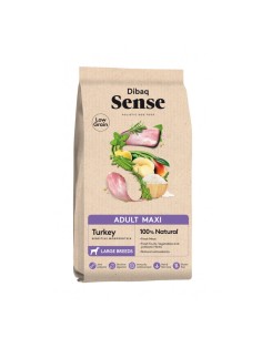 DIBAQ SENSE DOG LOW GRAIN ADULT MAXI PAVO - 12 KG 12 KG - 2