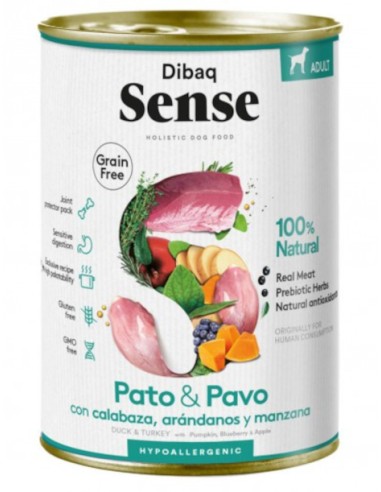 DIBAQ SENSE DOG GRAIN FREE PATO & PAVO - 380 GR 380 GR - 2