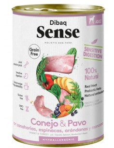 DIBAQ SENSE DOG GRAIN FREE CONEJO & PAVO NUEVO - 380 GR 380 GR - 2