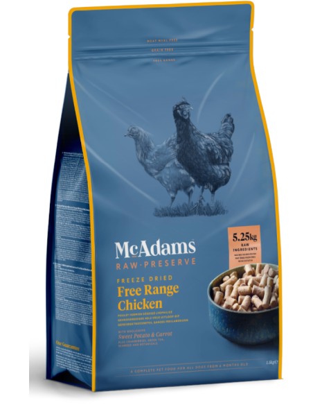MCADAMS POLLO CAMPERO LIOFILIZADO PARA PERROS 1 5 KG 400 GR - 3