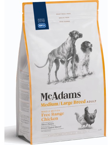 MCADAMS POLLO CAMPERO PARA PERROS DE RAZAS MEDIANAS Y GRANDES 5 KG 2 KG 10 KG - 2