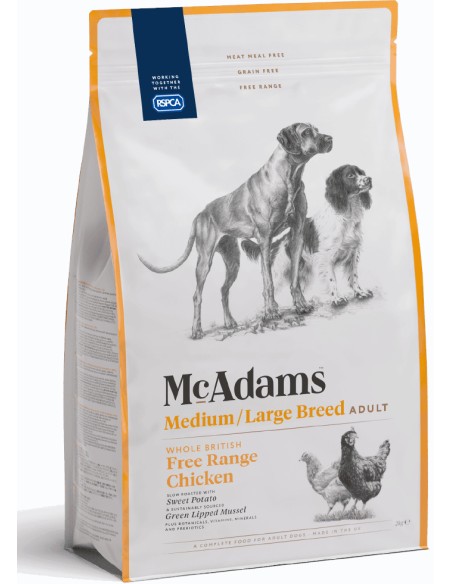 MCADAMS POLLO CAMPERO PARA PERROS DE RAZAS MEDIANAS Y GRANDES 5 KG 2 KG 10 KG - 2