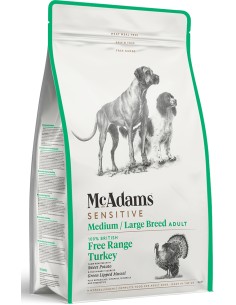 MCADAMS SENSITIVE PAVO CAMPERO PARA PERROS DE RAZAS MEDIANAS Y GRANDES 5 KG 2 KG 10 KG - 2