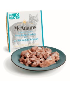 MCADAMS TARRINA DE PAVO CAMPERO CON SALMÓN NORUEGO PARA GATOS - 100 GR 100 GR - 2