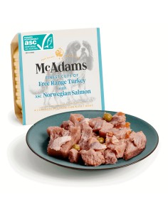 MCADAMS TARRINA DE PAVO CAMPERO CON SALMÓN NORUEGO PARA PERROS - 150 GR 150 GR - 2