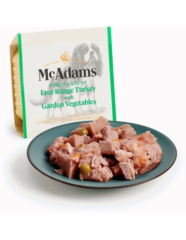 MCADAMS TARRINA DE PAVO CAMPERO CON VERDURAS DE LA HUERTA PARA PERROS - 150 GR 150 GR - 2
