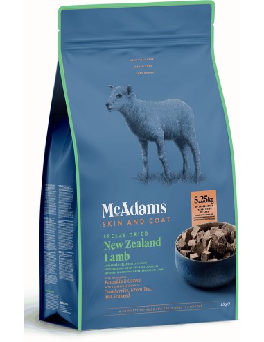 MCADAMS CORDERO DE PRADO LIOFILIZADO PARA PERROS 1 5 KG 400 GR - 3