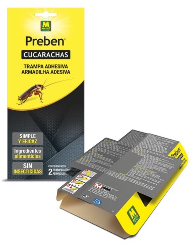 MASSÓ PREBEN TRAMPA ADHESIVA PARA CUCARACHAS (2 UNIDADES) - 2
