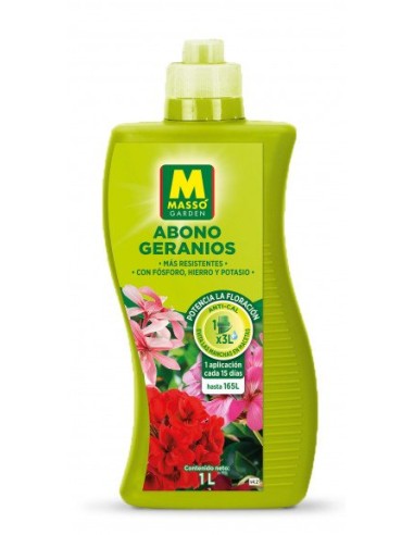 MASSÓ GARDEN ABONO GERANIOS - 1 LITRO 1 LITRO - 2