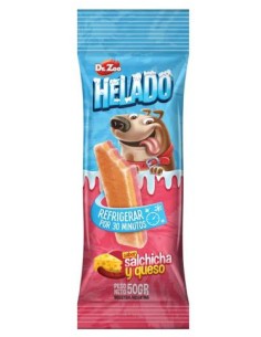DR. ZOO HELADO PARA PERROS SABOR SALCHICA Y QUESO 