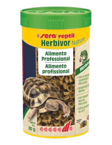 SERA REPTIL PROFESSIONAL HERBIVOR NATURE 250 ML (80 GR) - 2